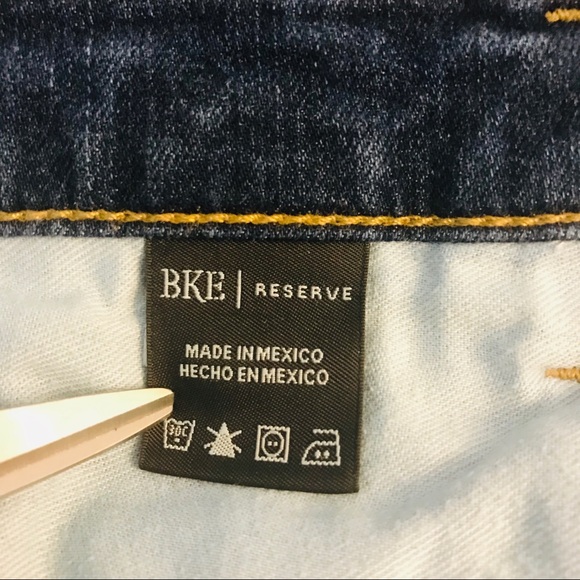 BKE Reserve Addison Skinny Jeans Blue Stretch Denim Women’s Size 27R - Picture 7 of 14